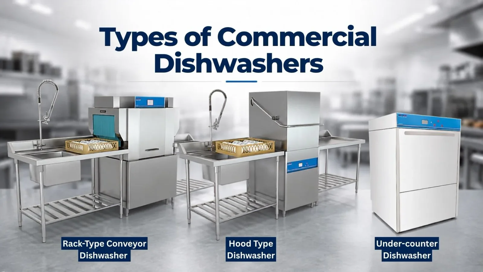 Choose the right commercial dishwasher that matches your kitchen's operations.