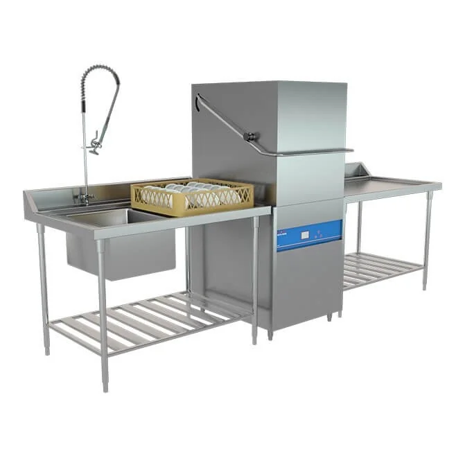 EHS-F1 hood type dishwasher is suitable for restaurants and hotels in Malaysia.